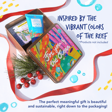 Load image into Gallery viewer, MAGWAI Tin Gift Box Square 12x12x5 cm Reusable Container for Gifts & Storage