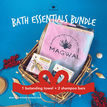 Load image into Gallery viewer, MAGWAI Bath Essential Bundle | 2 Shampoo Bars + Manta Ray Beach Towel