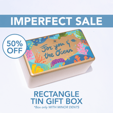 Load image into Gallery viewer, (IMPERFECT SALE) MAGWAI Tin Gift Box Rectangle 15x9x7 cm - With Minor Dents