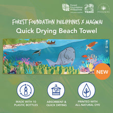 Load image into Gallery viewer, MAGWAI x Forest Foundation Philippines Beach Towel | Absorbent, Quick-Drying, & Multipurpose