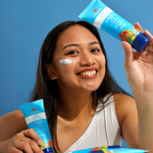Load image into Gallery viewer, MAGWAI sheer mineral reef safe sunscreen or sunblock with less white cast and broad spectrum spf50 pa++++, has lightweight non-greasy formula, keeps your face and body stay fresh.