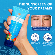 Load image into Gallery viewer, MAGWAI Reef Safe Sheer Mineral Sunscreen SPF 50+ 80g | 75% Less White Cast