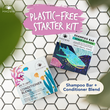 Load image into Gallery viewer, MAGWAI Plastic-Free Starter Kit | Conditioner Blend + 1 Shampoo Bar