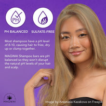 Load image into Gallery viewer, MAGWAI Purple Shampoo Bar with beet root extract and argan oil for eliminating yellow tones in bleached hair