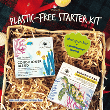 Load image into Gallery viewer, MAGWAI Plastic-Free Starter Kit | Conditioner Blend + 1 Shampoo Bar
