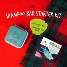 Load image into Gallery viewer, MAGWAI Shampoo Bar Starter Kit Bundle | Shampoo Bar + Dish / Travel Case
