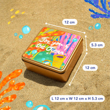 Load image into Gallery viewer, (IMPERFECT SALE) MAGWAI Tin Gift Box Square 12x12x5 cm - With Minor Dents