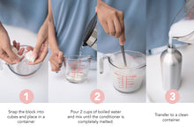 Load image into Gallery viewer, MAGWAI Conditioner Blend, the first bar-to-liquid conditioner in the Philippines, designed for mature hair treatment; sulfate-free, glycerin-free, and safe for all hair types including curly hair (CGM friendly), with a fresh fruity-floral scent.