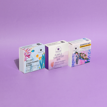 Load image into Gallery viewer, MAGWAI Strength and Shine Bundle | 1 Hairfall Defense + 1 Conditioner Blend + 1 Purple Shampoo
