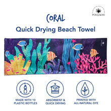 Load image into Gallery viewer, MAGWAI Quick-Drying Beach Towel - Coral

