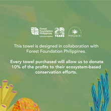 Load image into Gallery viewer, MAGWAI x Forest Foundation Philippines Beach Towel | Absorbent, Quick-Drying, &amp; Multipurpose
