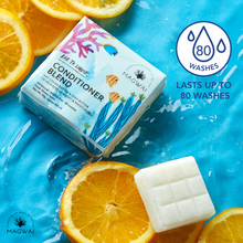 Load image into Gallery viewer, MAGWAI Conditioner Blend, the first bar-to-liquid conditioner in the Philippines, designed for mature hair treatment; sulfate-free, glycerin-free, and safe for all hair types including curly hair (CGM friendly), with a fresh fruity-floral scent.
