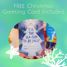 Load image into Gallery viewer, Christmas greeting card for free from MAGWAI - ocean and holiday theme
