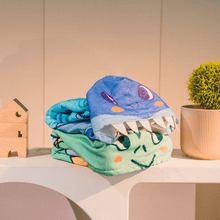 Load image into Gallery viewer, Baby Shark Kids Towel Hoodie | 100% Cotton Soft and Absorbent Hooded Bath Towel Poncho Cape + 1pc Free Facial Bar
