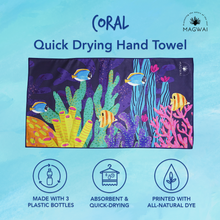 Load image into Gallery viewer, MAGWAI Hand Towel in Coral | Absorbent, Quick-Drying, &amp; Multipurpose for Everyday
