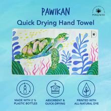 Load image into Gallery viewer, MAGWAI Hand Towel in Pawikan / Sea Turtle | Absorbent, Quick-Drying, &amp; Multipurpose for Everyday
