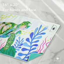 Load image into Gallery viewer, MAGWAI Hand Towel in Pawikan / Sea Turtle | Absorbent, Quick-Drying, &amp; Multipurpose for Everyday
