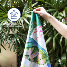 Load image into Gallery viewer, MAGWAI Hand Towel in Pawikan / Sea Turtle | Absorbent, Quick-Drying, &amp; Multipurpose for Everyday
