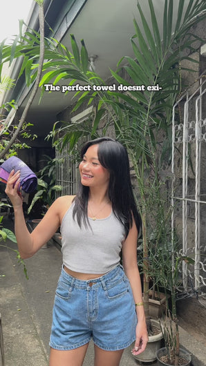 MAGWAI Quick-Drying Towels made with microfiber plastic recycled bottles. Available in beach towel size and hand or face towel size. Absorbent and quick-drying, sand-proof, multipurpose for beach, gym, bath or shower, Travel-friendly