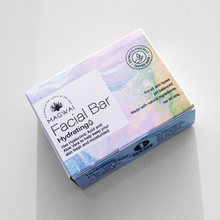 Load image into Gallery viewer, MAGWAI Hydrating Facial Bar with Hyaluronic Acid and Aloe Vera for gentle cleansing and moisturization
