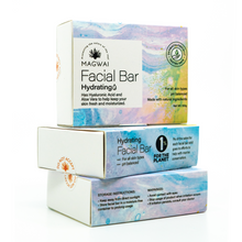 Load image into Gallery viewer, MAGWAI Hydrating Facial Bar with Hyaluronic Acid and Aloe Vera for gentle cleansing and moisturization
